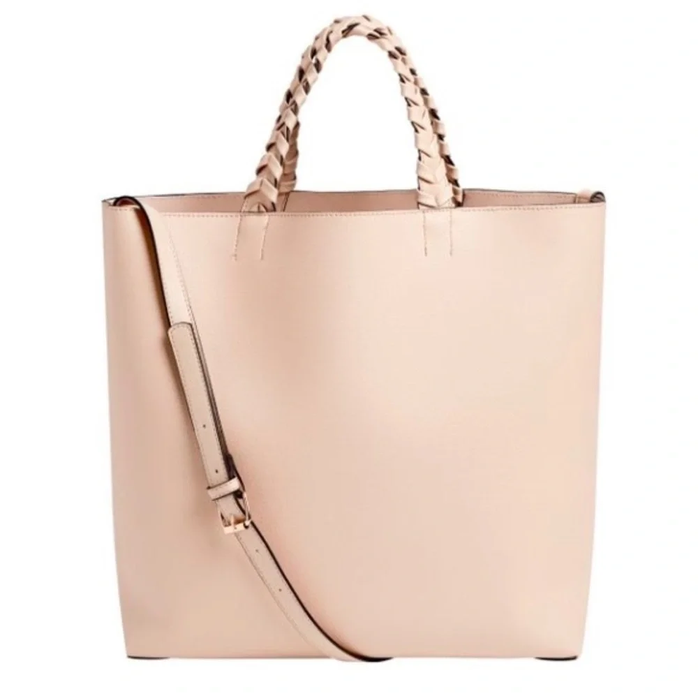 Jules Kae Vegan Leather Tote light beige